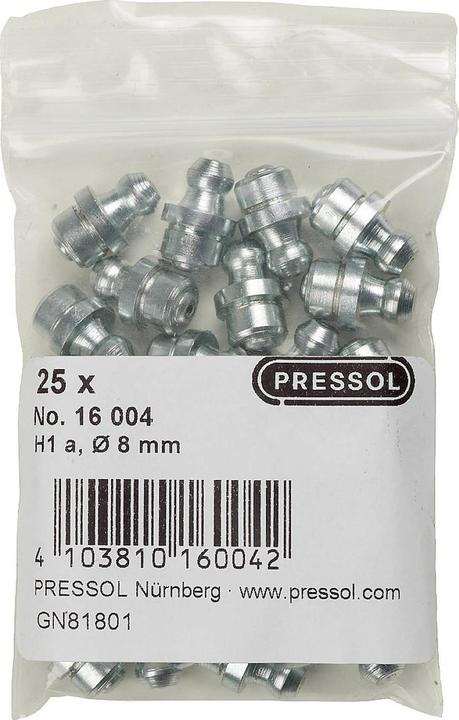Image du produit Pressol Graisseur à cône H1 droit A, Ø 8 mm-V