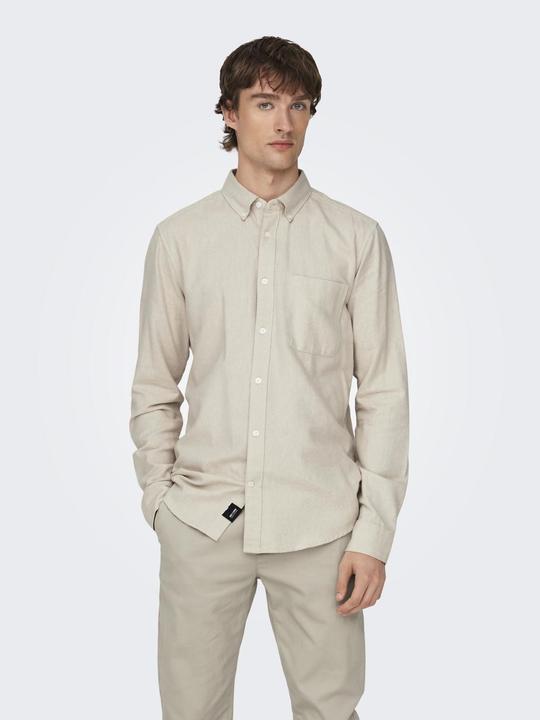 Produktbild Only & Sons Einfarbiges Langarmhemd (XS)