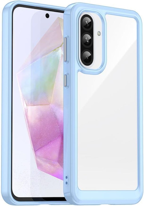 Produktbild Hurtel Back panel cover Outer Space Case for Samsung Galaxy A26 Cover with Flexible Frame - Blue (Samsung Galaxy A26)