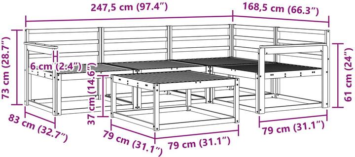 Produktbild vidaXL Outdoor-Sofagarnitur