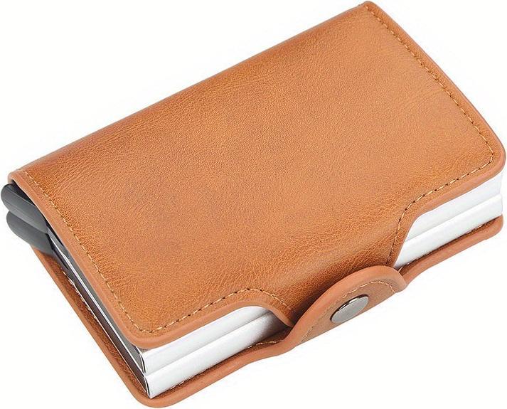 Activity Board Automatische RFID-Kartenhalter, Rfid-Blockierung Double Box Metall Brieftasche, Herren-Kartenhalter