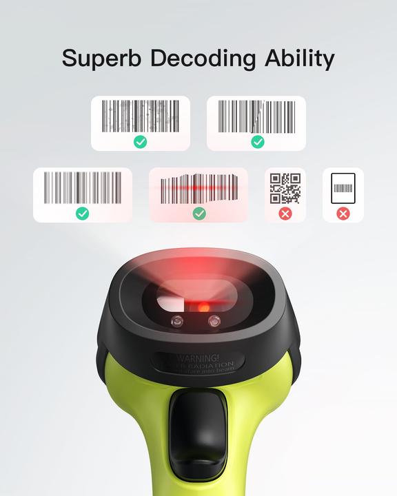 Actual product image Inateck Barcode scanner (1D barcodes)