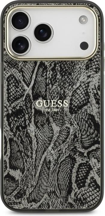 Produktbild Guess - Python Pattern MagSafe (GUHMP17XHIMPYGK) - iPhone 17 Pro Max - Black (Apple iPhone 17 Pro Max)