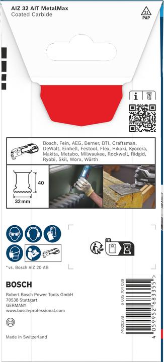 Productafbeelding Bosch Professional Zubehör EXPERT AIZ 32 AIT Tauchsägeblatt für Multifunktionswerkzeuge