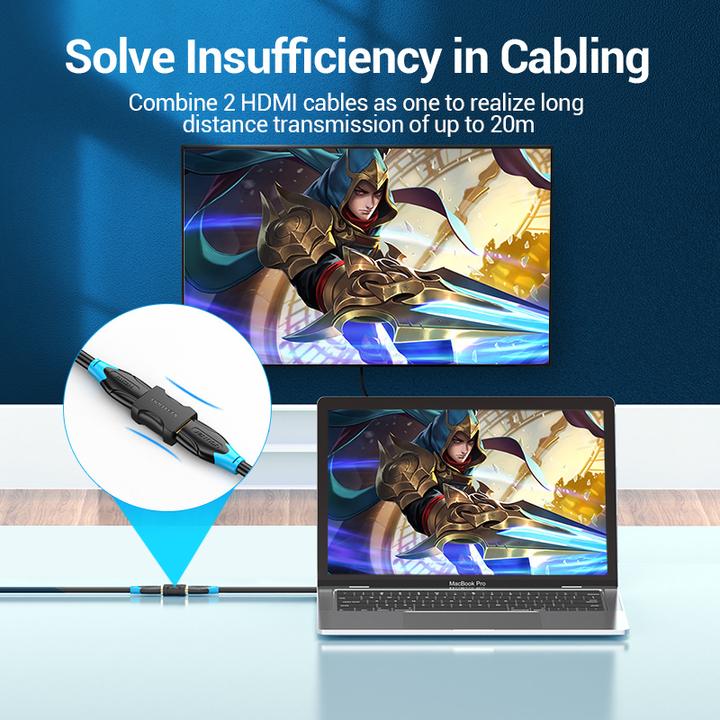 Produktbild Vention HDMI (female) to HDMI (female) Adapter AIRB0 4K, 60Hz, (black) (HDMI, 2.20 cm)