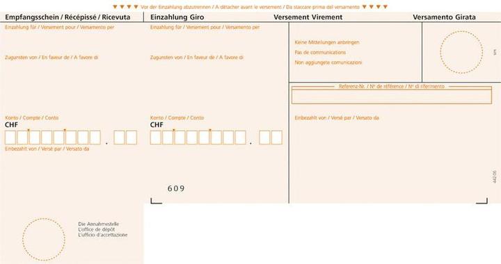 Actual product image Simplex BESR payment slip, boxed (100x)