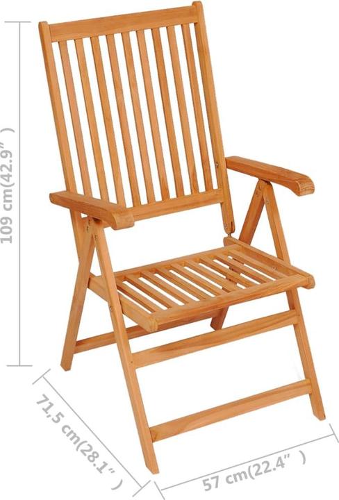 Produktbild vidaXL Garten-Essgruppe (150 x 90 x 75 cm)