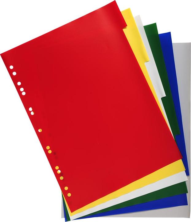 Produktbild Exacompta Register A4teilig PP Farben sortiert