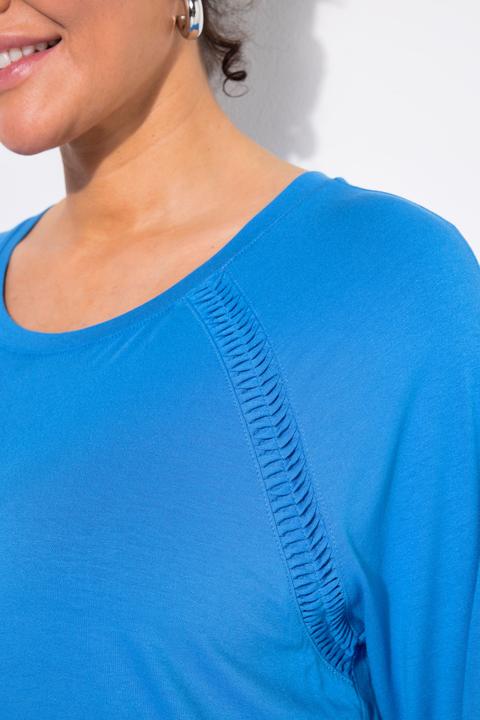Produktbild Ulla Popken T-Shirt, Zierbänder, Classic, Rundhals, Halbarm (56)