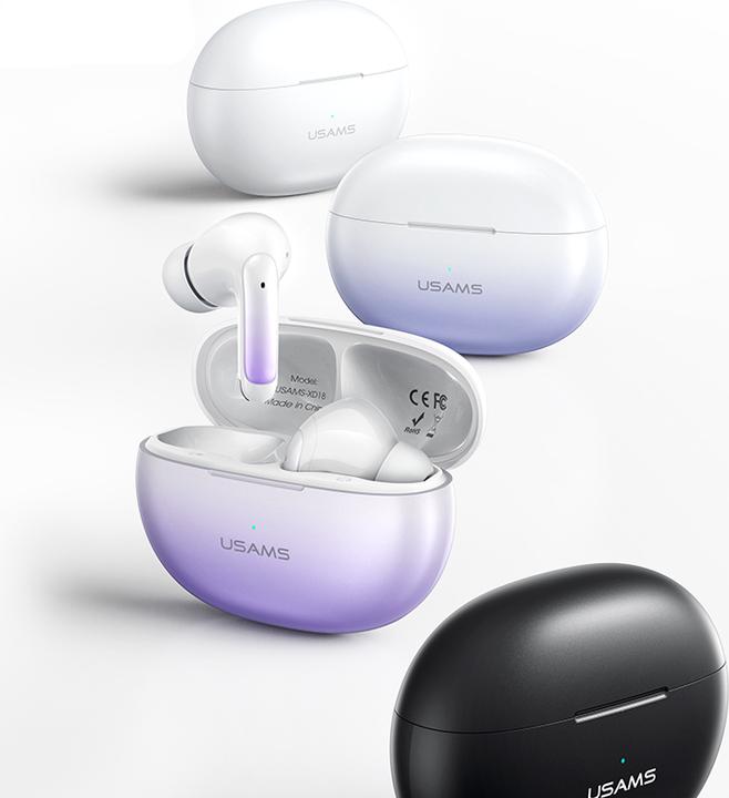 Actual product image Usams Słuchawki Bluetooth 5.3 TWS X-don series bezprzewodowe czarny/black BHUENCXD01 (US-XD19) (26 h, Wireless)