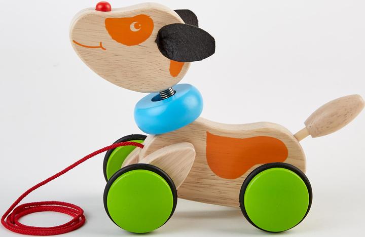 Actual product image Pintoy Pull-along puppy