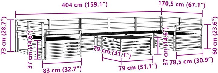 Produktbild vidaXL Outdoor-Sofa