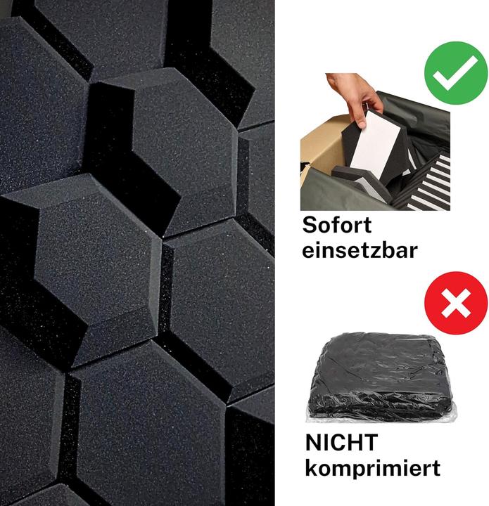 Produktbild Vatto 3D Akustikpaneele Hexagon (15 Stk.)