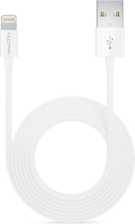 Actual product image deleyCON Lightning-USB cable (0.50 m, USB 2.0)
