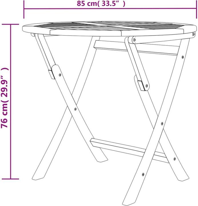 Produktbild vidaXL Garten Essgruppe