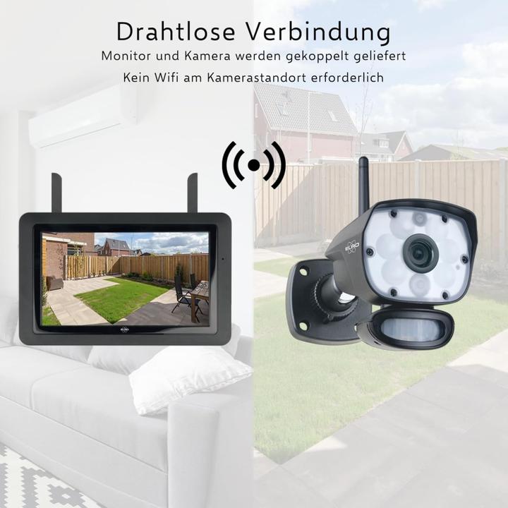 Actual product image Elro CZ60RIPS-4 Draadloze 1080P HD Complete Beveiligingscamera Set - Met 4 cameras, 9 inch monitor en App (1920 x 1080 Pixels)