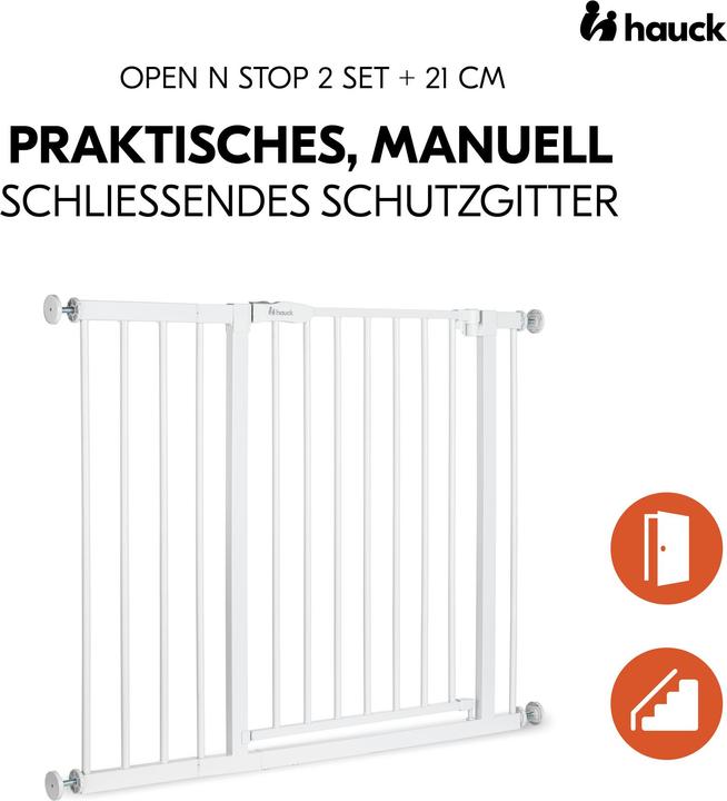 Actual product image Hauck Open N Stop 2 Set + 21 cm White (96 cm)
