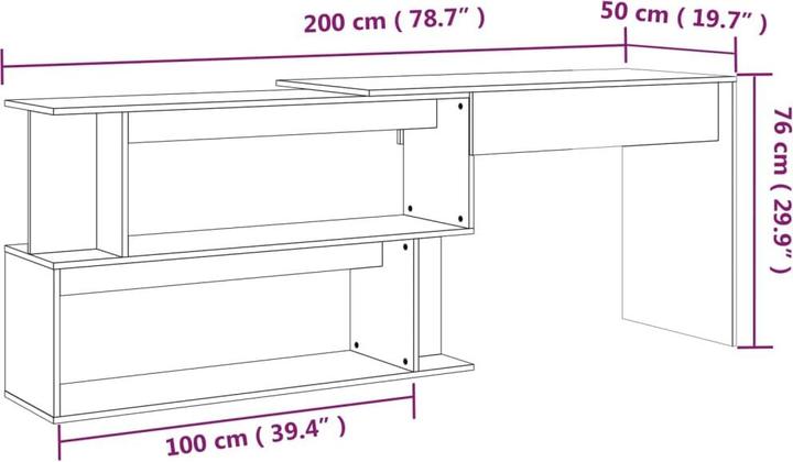 Immagine prodotto vidaXL Titos (200 x 50 x 76 cm)