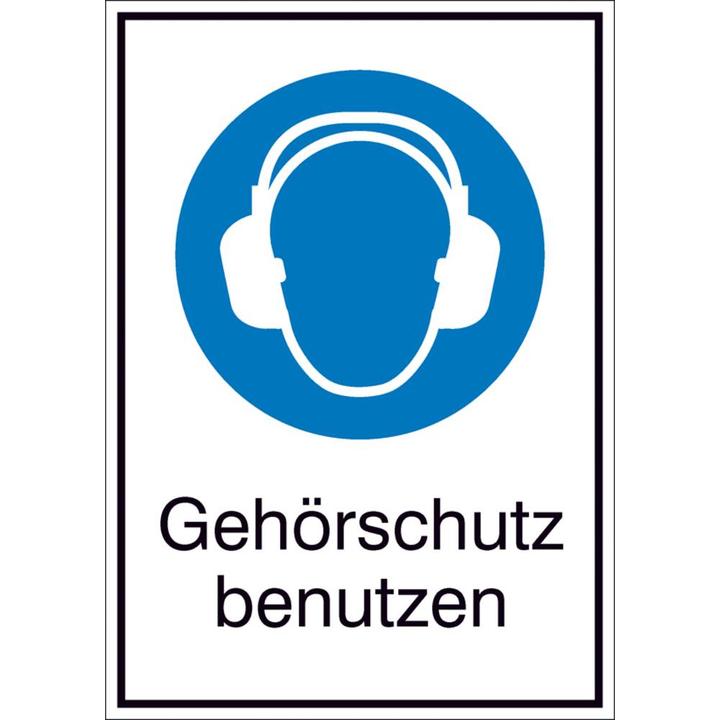 Image du produit SafetyMarking Panneau combiné d'interdiction d'utiliser des protections auditives 26.
