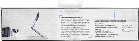 Actual product image T'nB TNB iClick Notebook Aluminium Stand