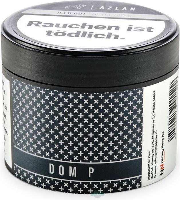 Produktbild Azlan Iced Out Shisha Tabak - Dom P 200g (Minze, Vanille, Erdbeere)
