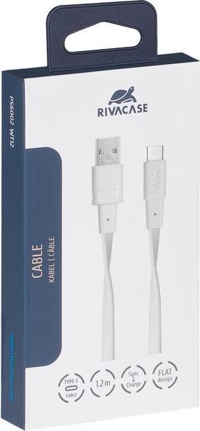 Produktbild Rivacase RIVA USB Kabel USB-C 2.0 1,2m weiss (1.20 m, USB 2.0)