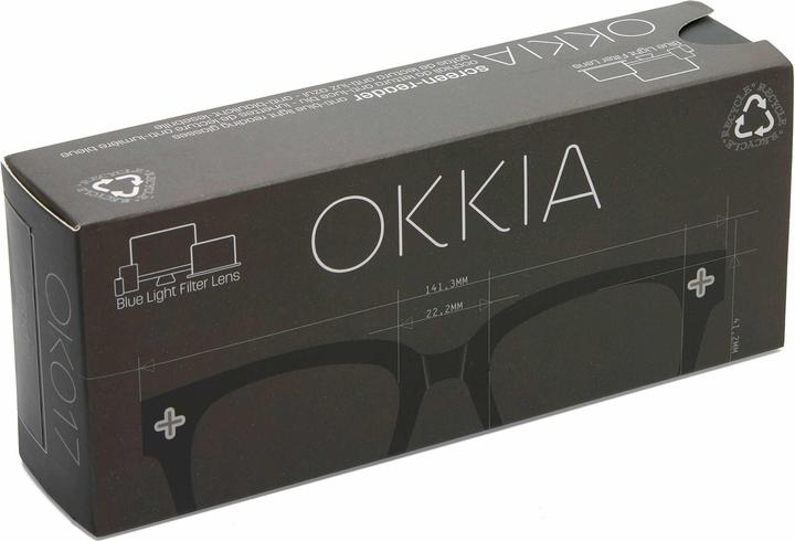 Produktbild Okkia Bildschirmbrille Giovanni Black, +0,0