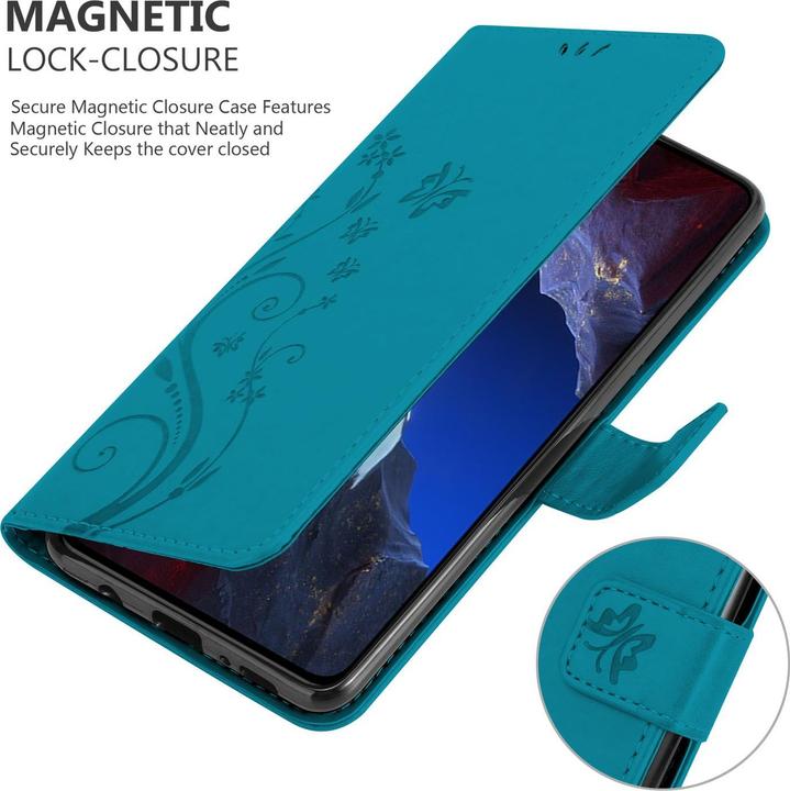 Immagine prodotto Cadorabo Custodia per Xiaomi Poco F5 Pro Flower Book (Xiaomi Poco F5 Pro)