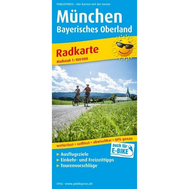 PublicPress Radwanderkarte München - Ba, Landkarte