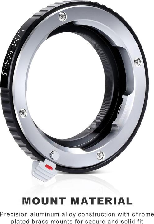 Immagine prodotto K&F Concept Attacco adattatore per obiettivo di alta precisione, LM-M4/3