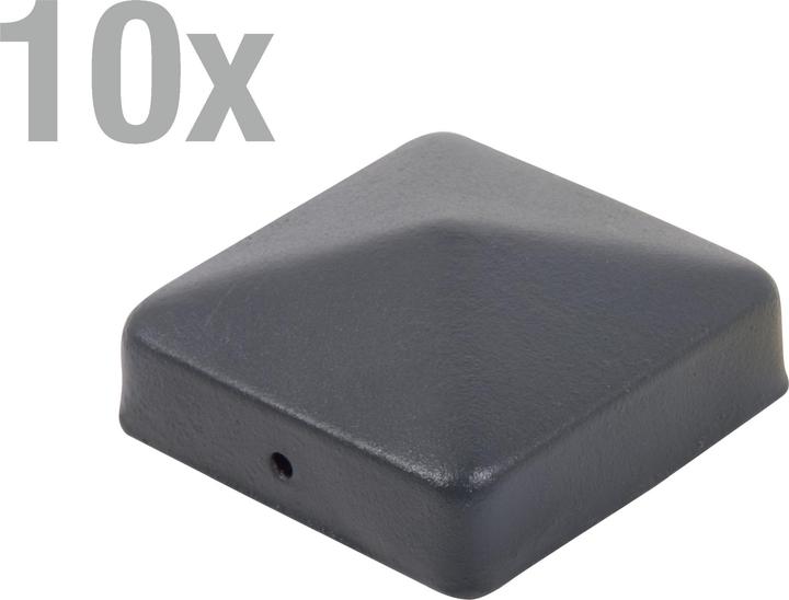 Actual product image GAH Post cap 100x100mm angular flat shape hot-dip galvanised