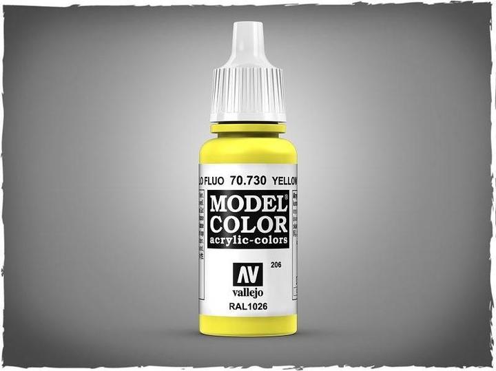 Image du produit Vallejo VAL-70.730 - Peinture acrylique Model Color - jaune fluorescent, 17 ml (17 ml)
