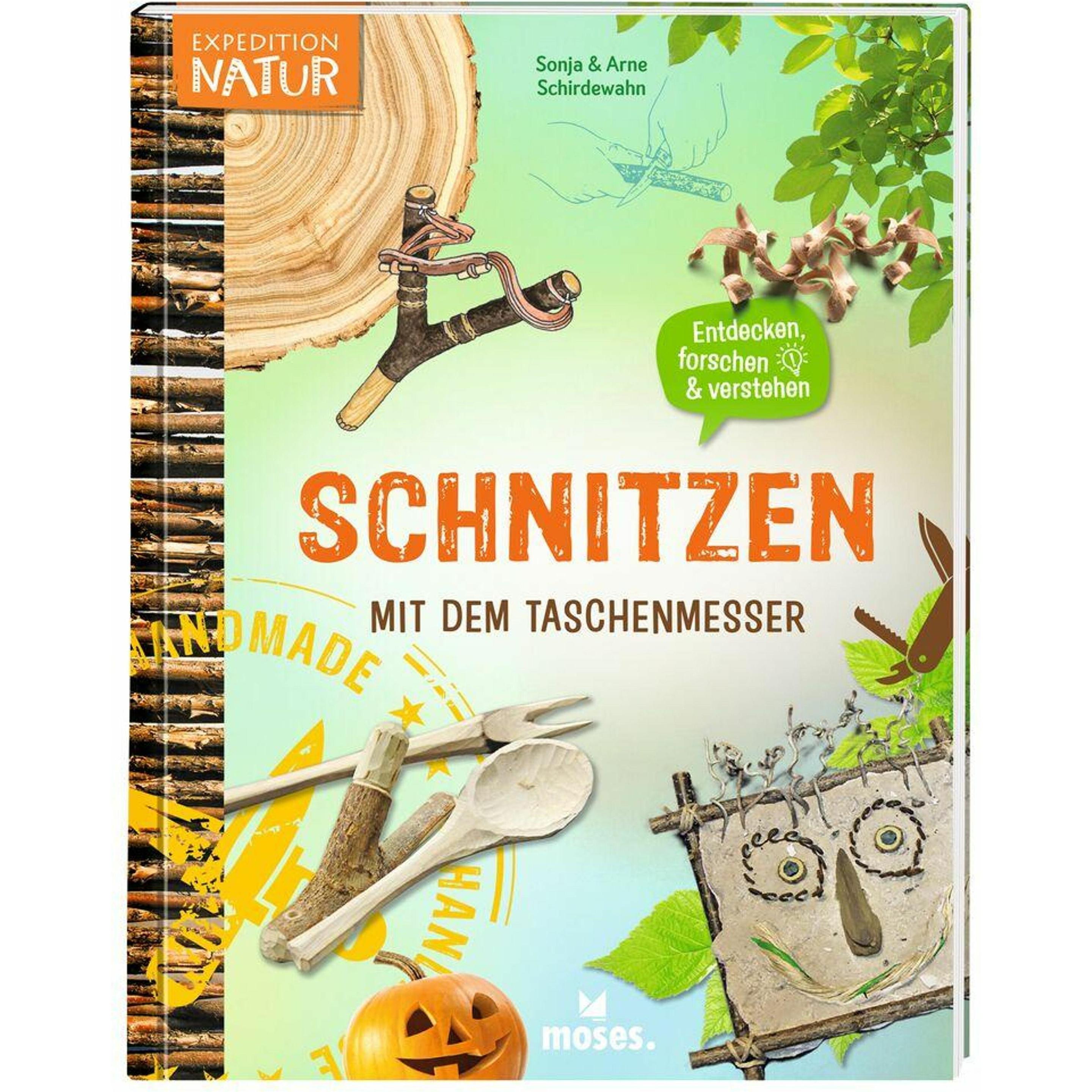 Thumbnail - Schnitzen mit den Taschenmesser, Kinderbücher von Arne Schirdewahn, Sonja Schirdewahn