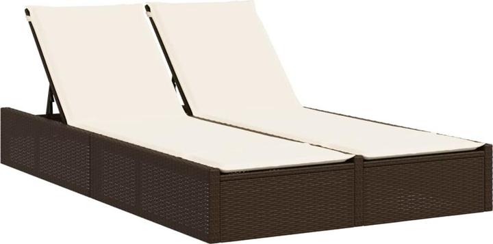 Produktbild vidaXL Doppel-Sonnenliege (200 cm)