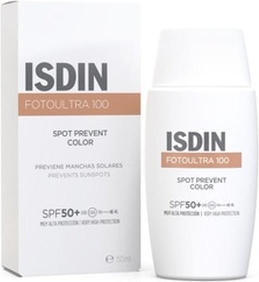 Produktbild Isdin Fotoultra 100 Spot Prevent Colour SPF50 von 50ml (Sonnencreme Gesicht, SPF 50, 50 ml, 70 g)