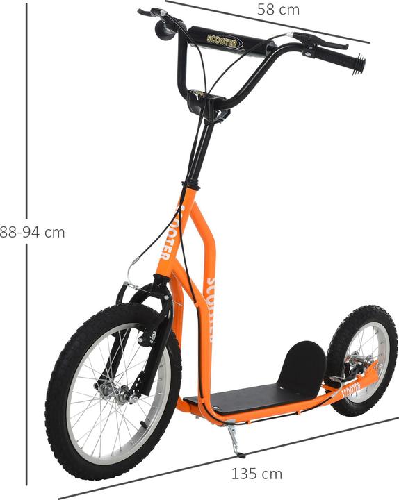 Image du produit Homcom Trottinette avec frein à main