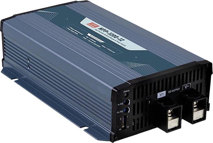 MeanWell Bleiakku-Ladegerät NPP-1200-12 12 V Ladestrom max. 70 A