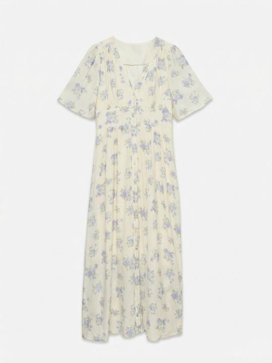 Produktbild Vero Moda VMCBELLA Langes Kleid Gesmoktes Kleid (50)