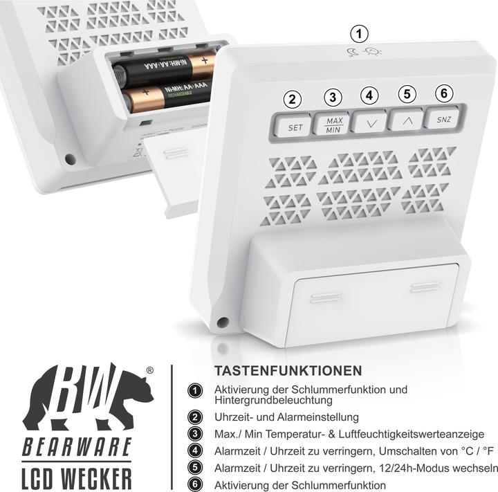 Actual product image Bearware Alarm clock