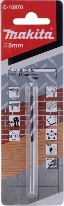 Actual product image Makita TCT Multi drill 5x85mm (5 millimetres)