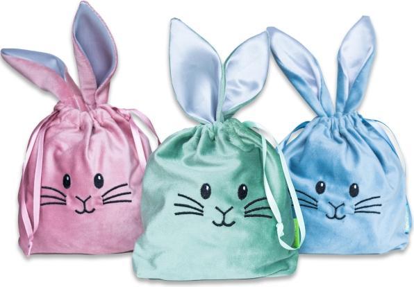 Immagine prodotto Papierdrachen Set di sacchetti in tessuto per Pasqua (Borsa da regalo, 3 x)