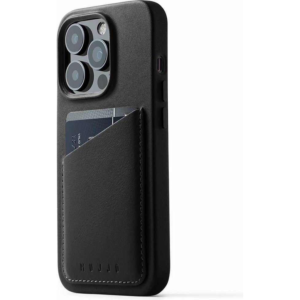 Thumbnail - Mujjo Full Leather Wallet Case (Apple iPhone 14 Pro Max), Smartphone Hülle, Schwarz