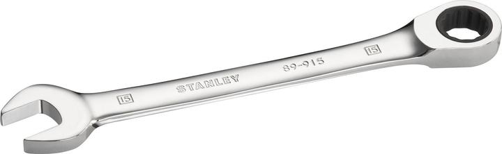 Actual product image Stanley Ratchet ring spanner (15 mm)