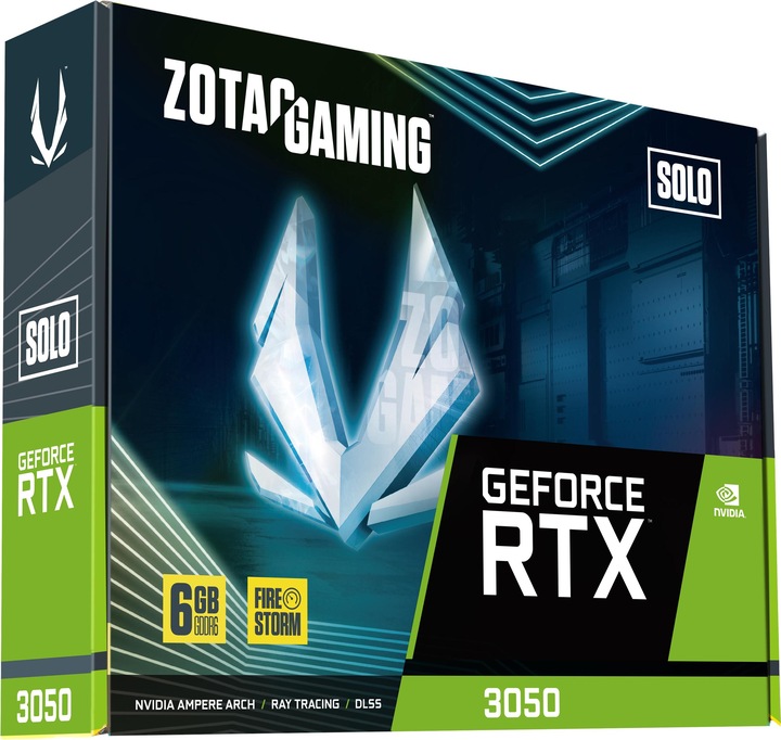 Actual product image Zotac GeForce RTX 3050 Solo (6 GB)
