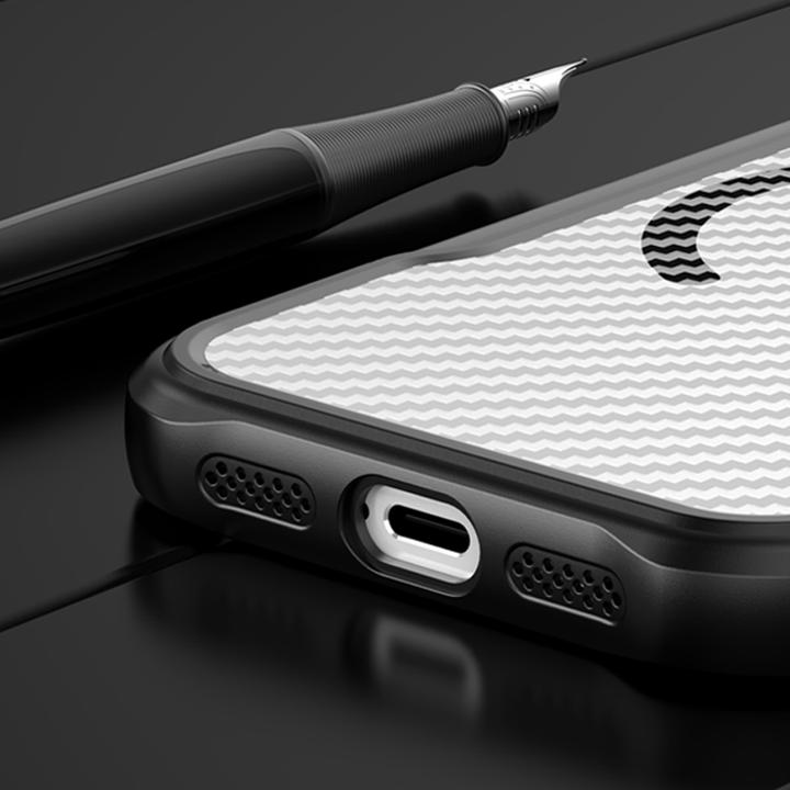 Actual product image OEM Defender Carbon Mag case for iPhone 17 Pro Max black (Apple iPhone 17 Pro Max)