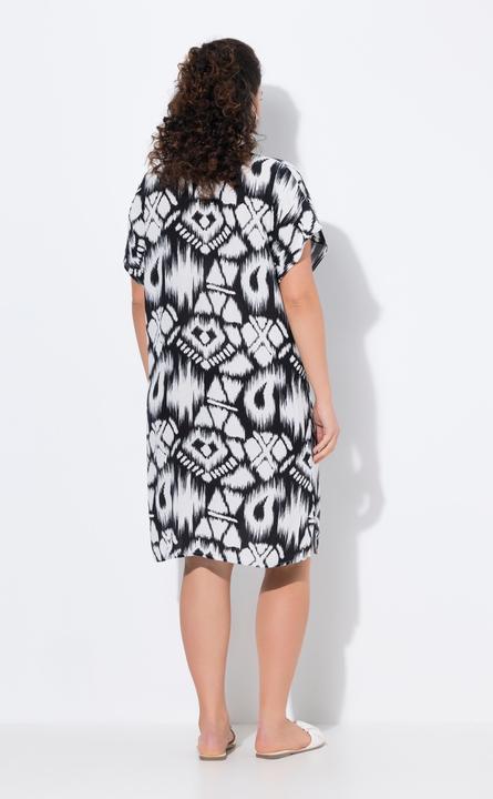 Produktbild Ulla Popken Kleid, Oversized, Tunika-Ausschnitt, Halbarm (46, 48)