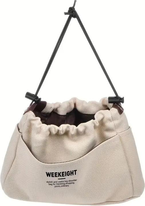 Actual product image Only-Bags.Store Minimalist casual storage organiser, versatile drawstring insert pouch for tote