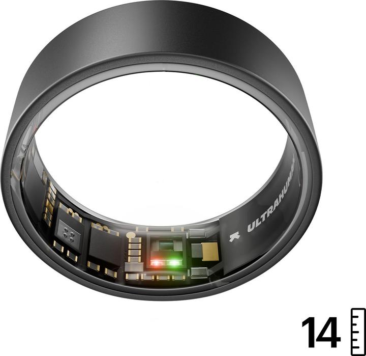 Ultrahuman Ring AIR Matte Grey - Size 14 (14, Matte Grey)