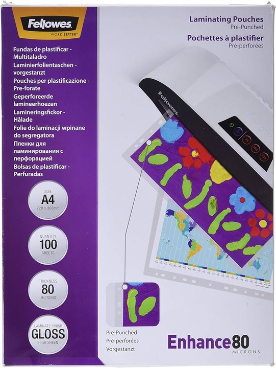 Image du produit Fellowes Améliorer 80 (A4, 100 pièce(s), 80 µm)