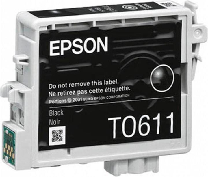 Produktbild Epson C13T06114010 T0611 Tintenpatrone schwarz 250 Seiten ISO/IEC 24711 8ml Schwarz (BK)